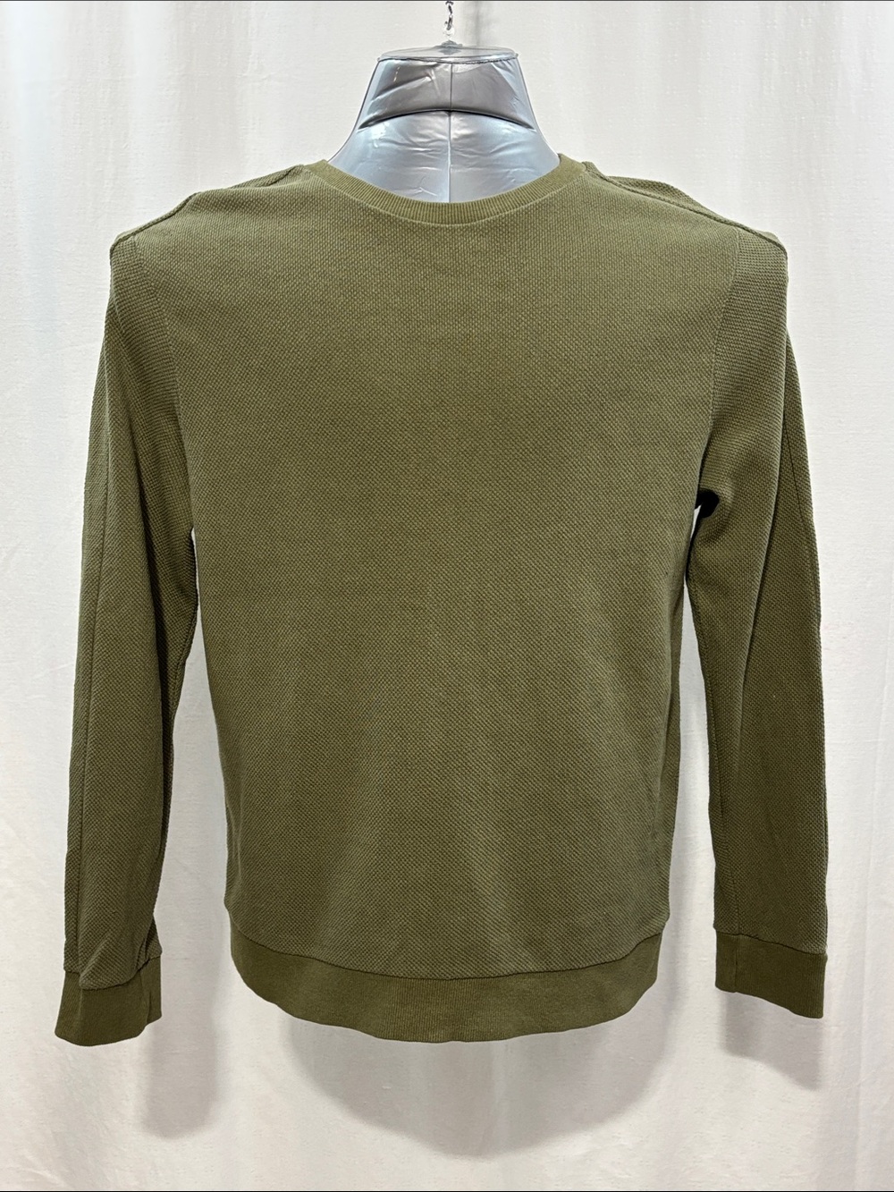 Topshop Green Texture Crewneck Pullover Sweater 300 work party date night trendy